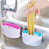URMAGIC Cutlery Cleaner,Blade Brush Knife Cleaner Chopsticks and Fork Cleaning Brush,Flatware Silverware Scrubber With Suction Cup,For Inside The Sink Spoon Fork Chopsticks Knives Washing Brush