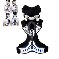 Orthosis Cervical Thoracic Halo Brace, Head Neck Chest Orthosis Adjustable Cervical Thoracic Orthosis U Lumbar Support (Angle Adjustable Breathable)