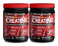Creatine 5g - German CREATINE CREAPURE MONOHYDRATE 500 Gram 100 Servings - for Muscular Performance (2 Bottles)