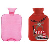Portable Hot Water Bottle with Beautiful Cover - 2 Liter