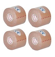 Kinesiology Tape Pro, Athletic Waterproof Muscle Support Adhesive Kinesio Sport Tape for Athletes 2 inches x 16.4 feet, 4 Rolls, Beige