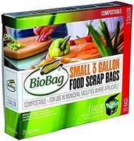 Biobag, Food Waste Bags, 3 Gallon, 25 Count (Single)