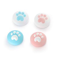 LeyuSmart Clat Claw Design Thumb Grip Caps, Joystick Cap for Nintendo Switch & Lite, Soft Silicone Cover for Joy-Con Controller (Pink&Blue)