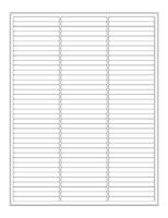 Transparent cryogenic removable laser labels 2.64" x 0.277", TRCL-11