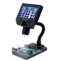 LCD Digital Microscope, KKmoon G600 Portable LCD Digital Microscope with High Brightness 8 LEDs and Built-in Lithium Battery