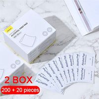 HENGTONGTONGXUN New 200PCS/Box Alcohol Cotton Sheet 75 Disposable Medical Portable Sterilization Wipe Mobile Phone Cleaning Wipes Large Size Easy to use (Color : A1)