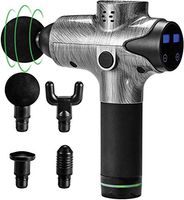 Massage Gun 20 Speed Level Deep Tissue Percussion for Deep Relaxation, Cordless Handheld Electric Body Massage Device for Neck, Back, Muscle & 5 Heads Included Massage Drill by Expansion-Wellness