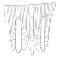 Peigen Chain Harness Necklace Crossover Body Chain for Women New Product Personality Tassel Multi-Layer Shoulder Chain Tide Body Chain Female