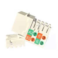 Cat6 Rj45 Keystone Jack - Ethernet Wall Jack - Wall Cat6 - Cat6 Network Coupler - Ethernet Keystone Jack - Cat5/5e/6 Compatible - Cat6 Network Coupler(10 Pack)