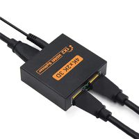 HDMI Splitter 1 in 2 Out, 4k HDMI Dual Splitter, HDMI Male to Dual HDMI Female, Compatible with 4k 3D 2k 1080p Ultra HD Quality Video, Display at The Same time Without Switching (Black)