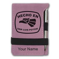 Mini Notepad, Hecho en San Luis Potosi, Personalized Engraving Included (Pink)