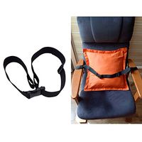 Care Seat Belt, Adjustable Length of 59-inch for Wheelchair or Bed,Black,2.5CM