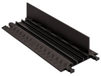 Guard Dog GD3X75-ST-B/B Polyurethane Heavy Duty 3 Channel Low Profile Cable Protector with  Standard Ramp, Black Lid with Black Ramp, 36" Length, 13.8" Width, 1.25" Height