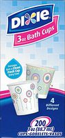 Dixie Cups - 3 Ounce 200 Count - Designs Vary