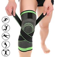 Adjustable Breathable Knee Pads,TUYOO 3D Weaving Knee Support Brace for Running,Basketball,Sports,Great for Relieving Joint Pain and Arthritis Relief (Size M(Girth:35-42cm))