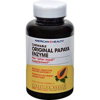 American Health Original Papaya Enzyme Chewable - Natural - 250 Vegetarian Tablets (Pack of 2)