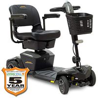 Pride Jazzy Zero Turn 4-Wheel Scooter, 4-Wheel Stability with 3-Wheel Maneuverability (Green Moonstone)