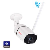 [2019 Newest] Tonton 1080P FHD WiFi IP Security Bullet Camera Outdoor, 2-Way Audio, Waterproof and Motion Detection, Full Color Night Vision and Metal Shell, Support Max 128GB Micro SD Card