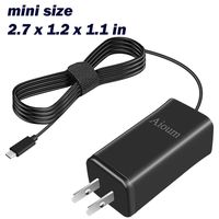 Aioum USB C Charger PD 65W Replacement for MacBook Type C Charger 61w&29w Black Color