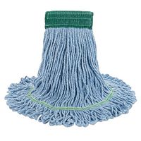 Boardwalk 502BLCT Super Loop Wet Mop Head, Cotton/Synthetic, Medium Size, Blue, 12/Carton