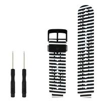 Tkasing Replacement Silicone Smart Wrist Watch Accessory Band Strap for Garmin Forerunner 220/230/235/620/630, (1T)