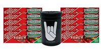 Herb Airtight Container Fresh Kettle with Juicy Jay's Strawberry 1.25 Flavored Hemp Rolling Papers 10 Count DC Crafts Nation- Metal