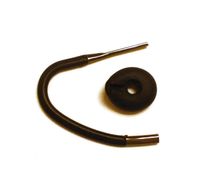 Set 1 New Standard Black Ear Bud and 1 New Ear Hook Compatible Blueant Smart Q3 Q2 Q1 Blue Ant Q3 Q-2 Q-1 Headset Ear Gel Tip Loop Clip Stabilizer Eargel Eartip Earhook Earloop