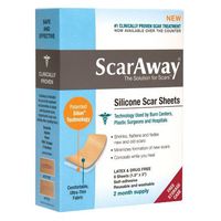 Scaraway Silicone Scar Treatment Sheets, 1.5 X 3 Inch 8 Ea