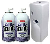 Automatic Spray Air Freshener Kit (2) Refills with (1) Dispenser - Value Scents - Lavender