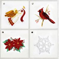 Gift Enclosure Tags - Boxed Set of (Christmas 2 Red & White)