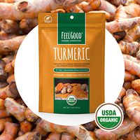 FEEL GOOD Premium Organic Fortified Turmeric Root Powder (7 oz) - With Organic 95% Curcuminoids And Black Pepper Extract - USDA Certified Anti Inflammatory Supplement That Helps The Immune System