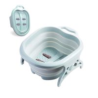 XYQC Foot Soaking Tub with Massage, Foldable Plastic Pedicure Spa Bath for Soaking Feet, Foot Spa Treatment and Stress Relief