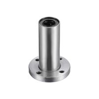 uxcell 12mm Linear Ball Bearings LM12UU Extra Long Round Flange LMF12LUU, 12mm Bore, 21mm OD, 57mm Length