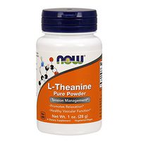 NOW Supplements, L-Theanine Pure Powder, Tension Management*, Amino Acid, 1-Ounce