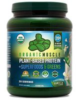 Organic Plant Based Meal Replacement Shake | 20g of Organic Vegan Protein + 40 Organic Superfoods & Greens | Immune Booster, Weight Loss Aid, Probiotic Blend | Non-GMO, Vanilla Flavor | 20 Serv