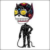 Mis Nopales Catwoman - Weather Proof Die Cut Vinyl Day of The Dead Sticker