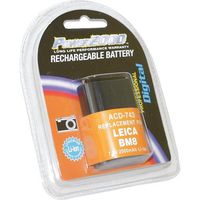 Flashpoint Replacement Rechargeable Lithium Ion Battery for Leica BM8 Digital Camera Battery, 3.7 Volts, 1700mAh. BLI-312 battery