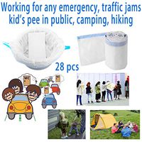 Potty Liners for Kids Training with Super Absorbent Gel Pad 28 Pack, Portable Bedside Toilet Liner, Leak-Proof and Tasteless Reusable Commode Liners