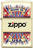 Zippo Made In USA Cream Matte Windproof Lighter