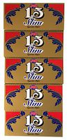 1.5 JOB Slim Rolling Papers, 5 Pack Bundle, 120 Paper Leaves Total