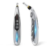 SUN RDPP USB Rechargeable Energy Acupuncture Pen with 5 Massage Head Function Energy Pain Therapy Relief.
