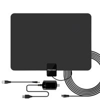 【2019 Latest】PACOSO 65-100 Miles Digital Amplified HD TV Antenna - Indoor TV Antenna 4K HD Freeview Life Local Channels All Type Television Local Channels w/Detachable Signal Amplifier and 13.2ft Long