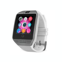 TechComm Q18 Bluetooth and GSM Unlocked Smartwatch with 1.3MP Camera, Fitness Tracker, Anti-Lost Alarm, Sleep Monitor, Pedometer and Sedentary Reminder - White