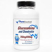 Glucosamine 750mg and Chondroitin 600mg Triple Strength // 200 Capsules // Pure // by PureControl Supplements