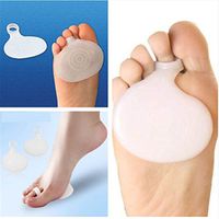 Iumer Gel Pad Ball of Foot Cushions Rapid Foot Pain Relief High Heels Palm Pad Forefoot Pad White Apple Shape 2pcs