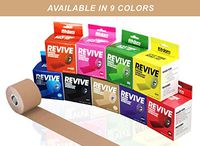 Fitdom Premium Kinesiology Sports Tape Plus Bonus Step by Step Guide, FDA Approved, Therapeutic Athletic Taping for Knee, Shoulder, Elbow, Water Resistant, Latex Free, Recovery and Support, Bulk Order