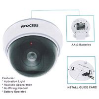 KINGZER Wireless Dummy IP Camera Fake Security Webcam Flashing LED Surveillance Monitor