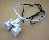 Zgood 3.5X-420mm Surgical Binocular Loupes Magnifier White Lens Silver