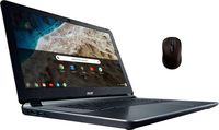 Acer 15.6" Widescreen Chromebook w/Bluetooth Mobile Mouse | Intel Celeron N3060 Dual Core | 4GB RAM | 16GB eMMC Flash Memory | HDMI | USB 3.1 | HD Webcam | WiFi | Google Chrome OS | Granite Gray