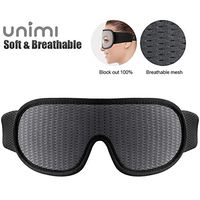 Sleeping Mask,Unimi 3D Sleep Mask with Breathable Hole,100% Blockout Light,Eye Mask for Sleeping Women&Men with Adjustable Strap,Sleeping Eye Mask with Memory Foam Eye Shades&Blindfold for Travel/Yoga
